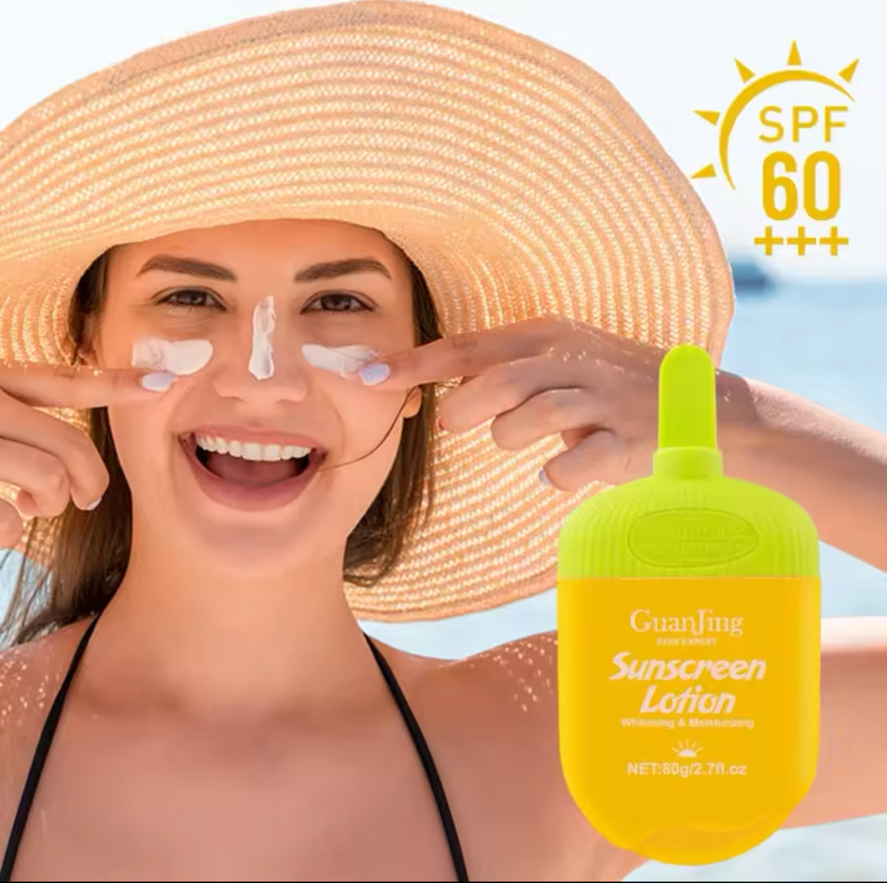 Sunscreen Face Cream SPF 60+ UV Protection Up To 8 Hours With Nicotinamide