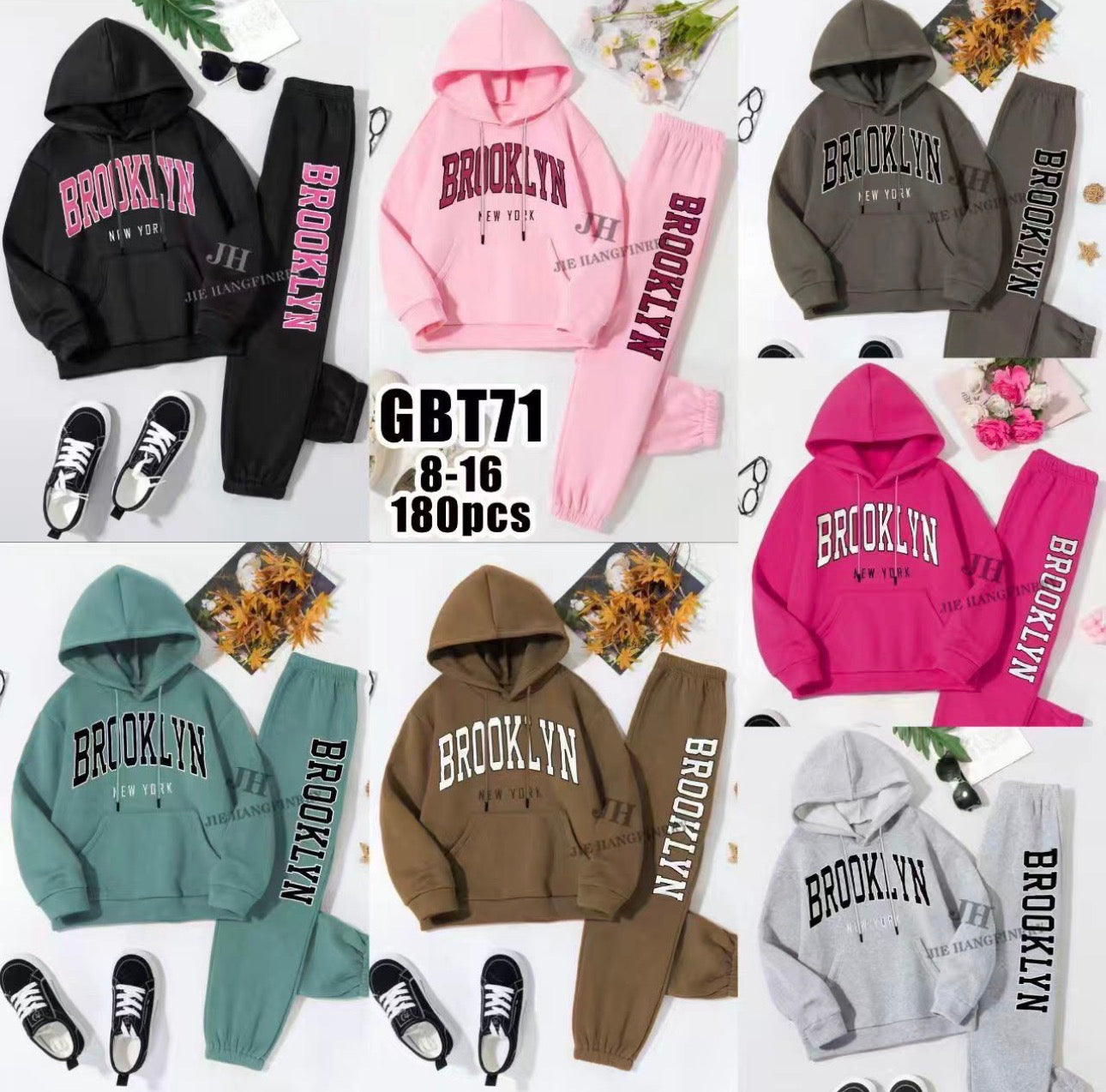 Kids Varsity Style “Brooklyn New York” Tracksuits Unisex