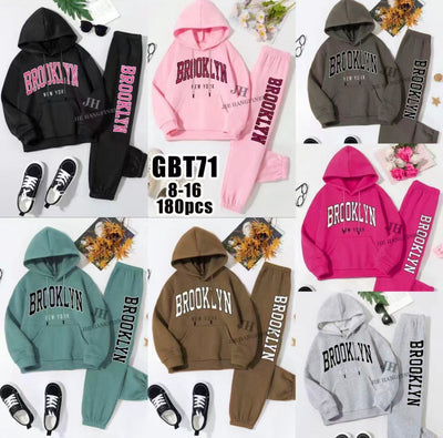Kids Varsity Style “Brooklyn New York” Tracksuits Unisex