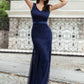 Ladies Elegant Lace Evening Dress