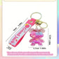 Cartoon Rhinestone Rabbit Keychain Car Pendant Bunny Key Ring School Bag Small Gift Accessories Fashion