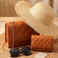 Women’s 4-Piece Fashion Set – Handbag, Wallet, Sunglasses & Summer Hat