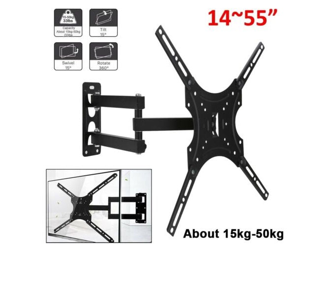 Aerbes Wall Mount Swivel TV Bracket 14-55 Inch
