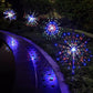 Solar Powered Starburst Stake Light Multicolour 2PC