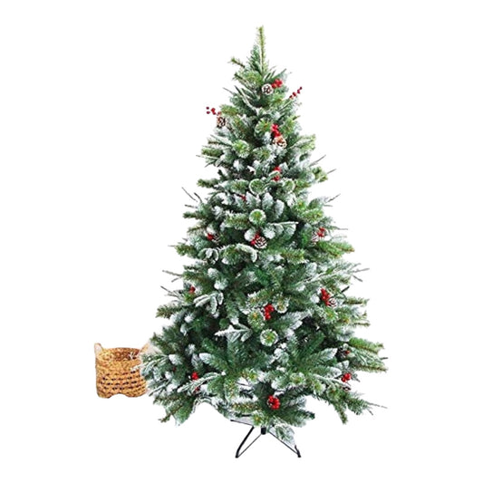 Christmas Tree Frosted With Artificial Pine Cones - Various Sizes