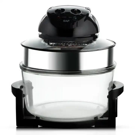 RAF Multi-Cooker Glass Air Fryer Electric Convection Halogen Oven R.5406 – 12L Capacity, 3500W Power