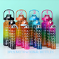 Water Bottle Motivational 3pc-Various Colour Options