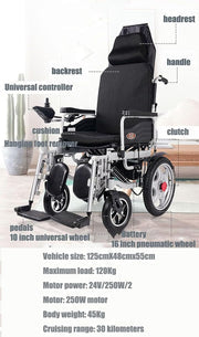 MTech Luxury Foldable Electric Wheelchair