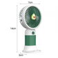 MTech Portable Handheld Fan – Strong Wind, Noiseless, Rechargeable Mini Fan With Base