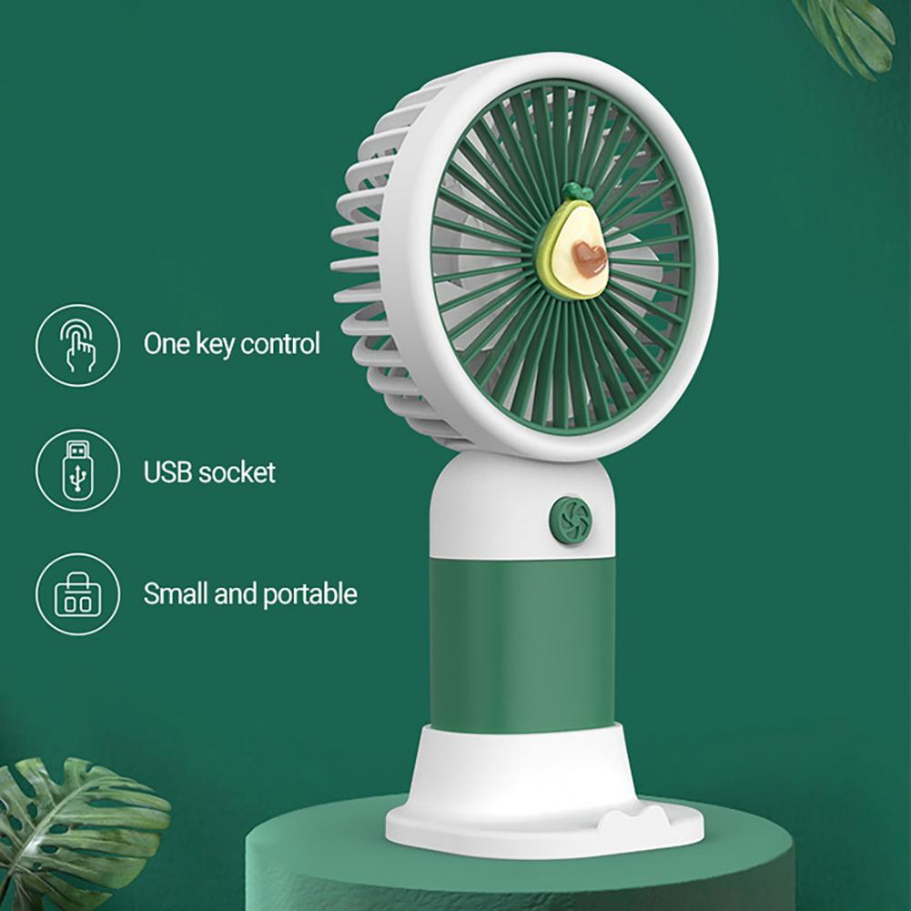 MTech Portable Handheld Fan – Strong Wind, Noiseless, Rechargeable Mini Fan With Base