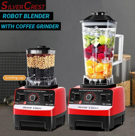 RAF R.2809 Electric Stainless Steel Blender & Coffee Grinder Combo 2400W 2.5L