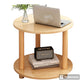 Sofa Side Table, Modern Simple Double-Layer Round Coffee Table/Bedside Table, Corner Table