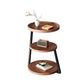 MFurn 3-Layer Round Sofa Side Table Coffee Table for Living Room and Bedroom