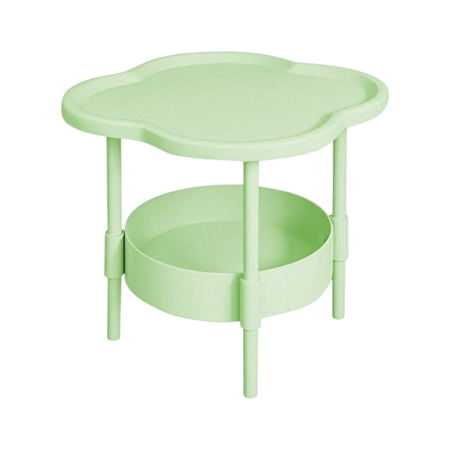 MFurn Luxury 2-Tier 4-Leaf Clover Side Table – Modern Coffee &amp; Bedside Table