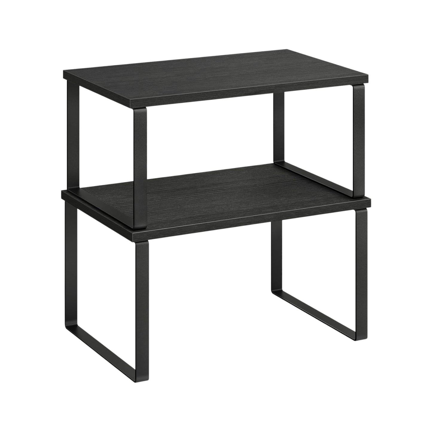 MHome Stackable Cabinet Organizer Shelf Set of 2 for Kitchen Counter Storage