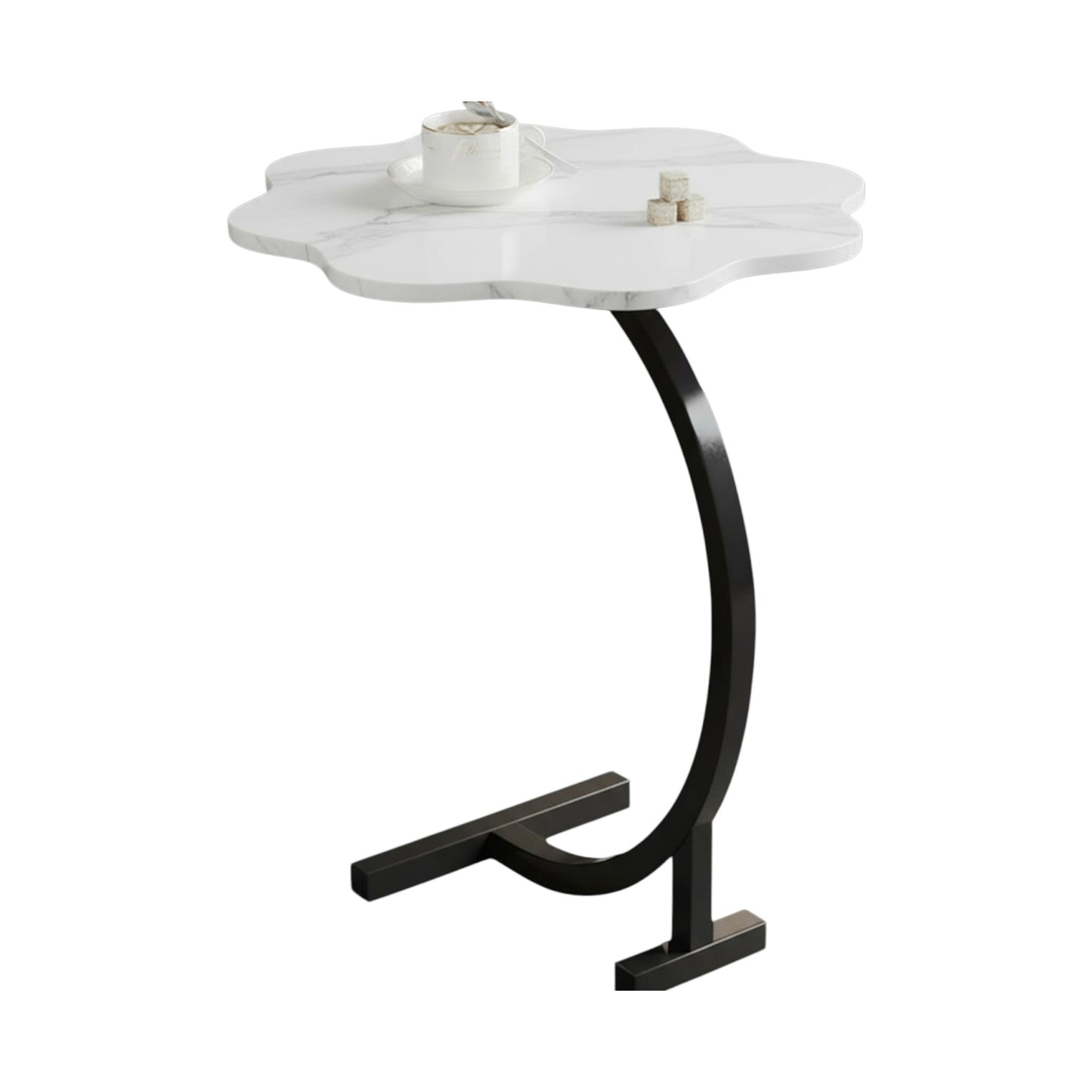 MFurn Bottomless Flower Coffee Table – C-Shaped Side Table