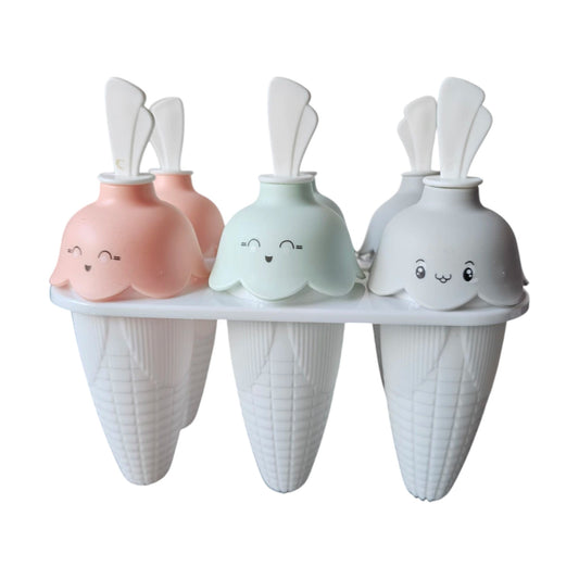 MHome Silicone Ice Cream Mold – 6-Grid Reusable Popsicle Maker for Homemade Frozen Treats