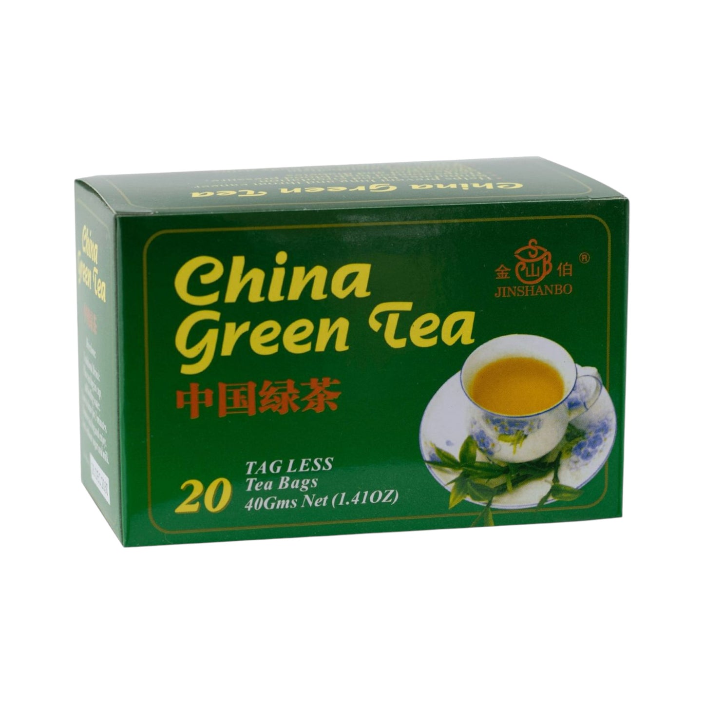China Green Tea – 20 Tagless Tea Bags (40g Net Weight)