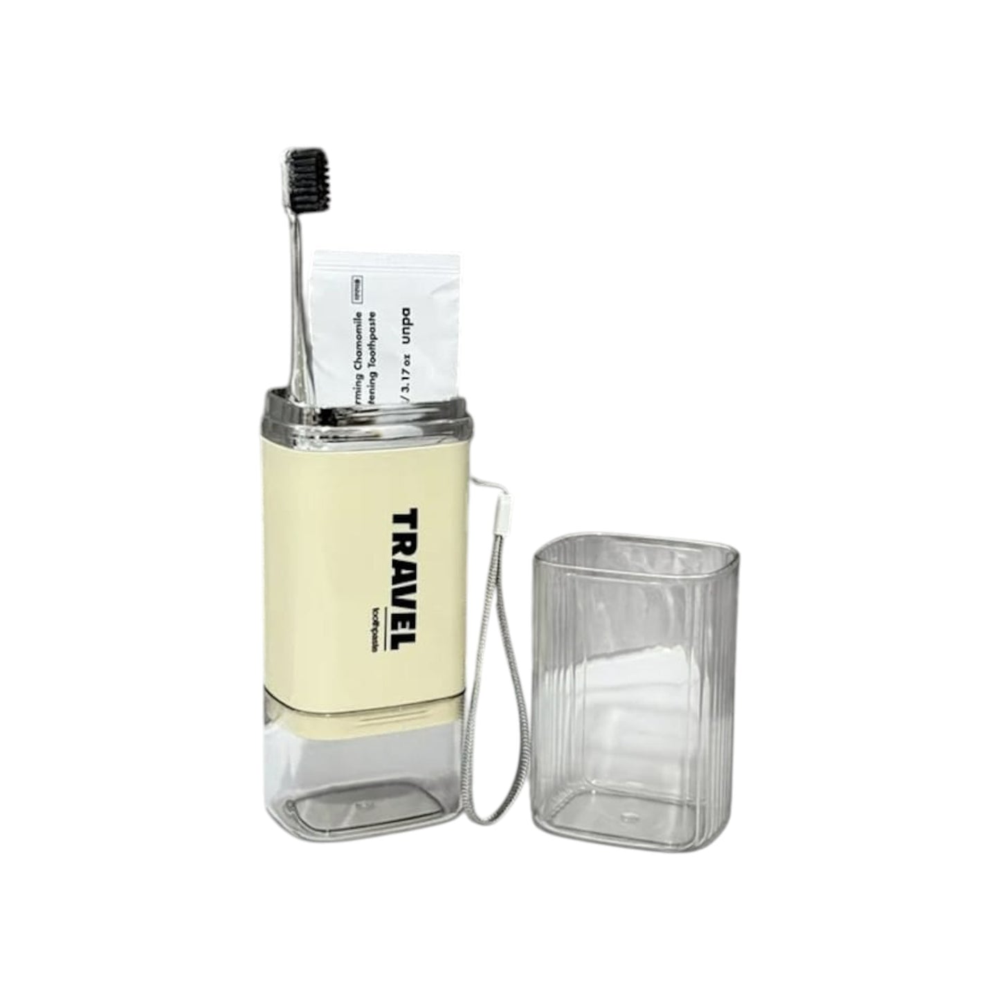 MHome 2-in-1 Travel Toothbrush Holder & Cup