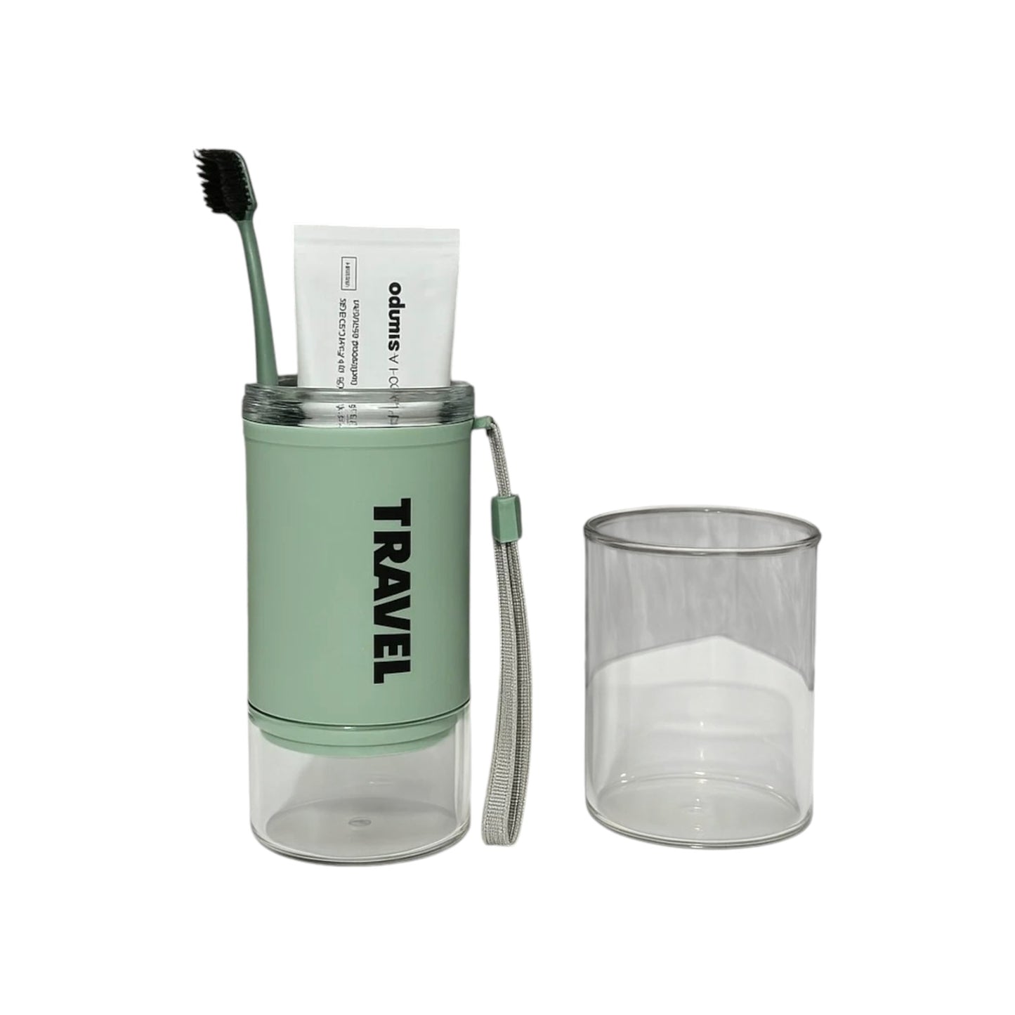 MHome 2-in-1 Travel Toothbrush Holder & Cup