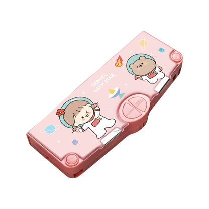 MKids Multifunctional Automatic Pop-Up Pencil Case – Cartoon Pattern, Large Capacity Stationery Box