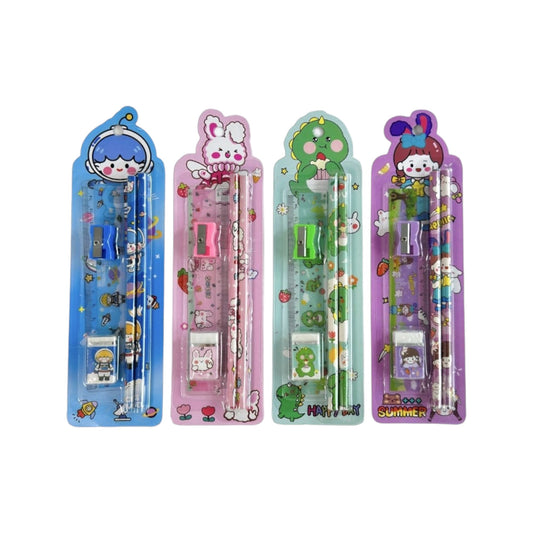 MKids School Kit – 5 Pieces Assorted Stationery Set