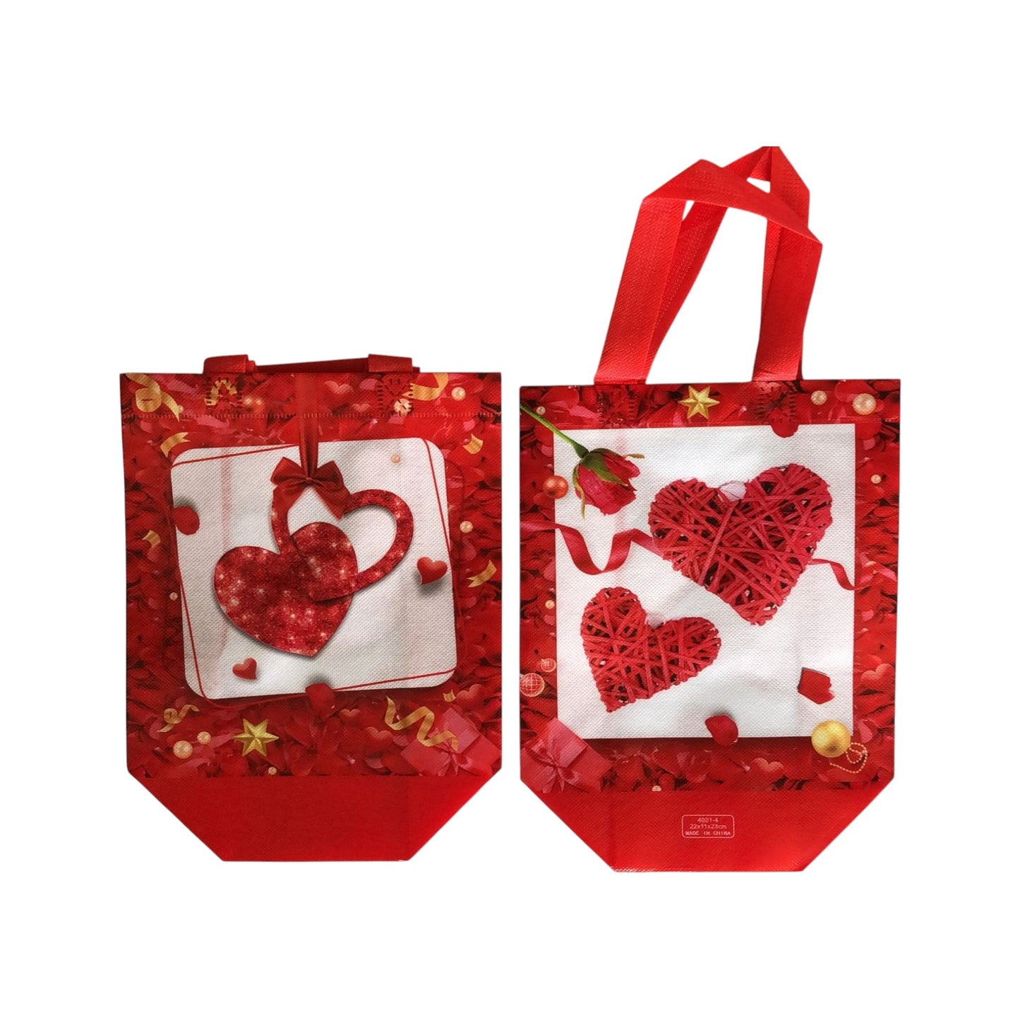Valentine’s Day Tote Bags – Reusable Elegant Red Heart & Gift Designs