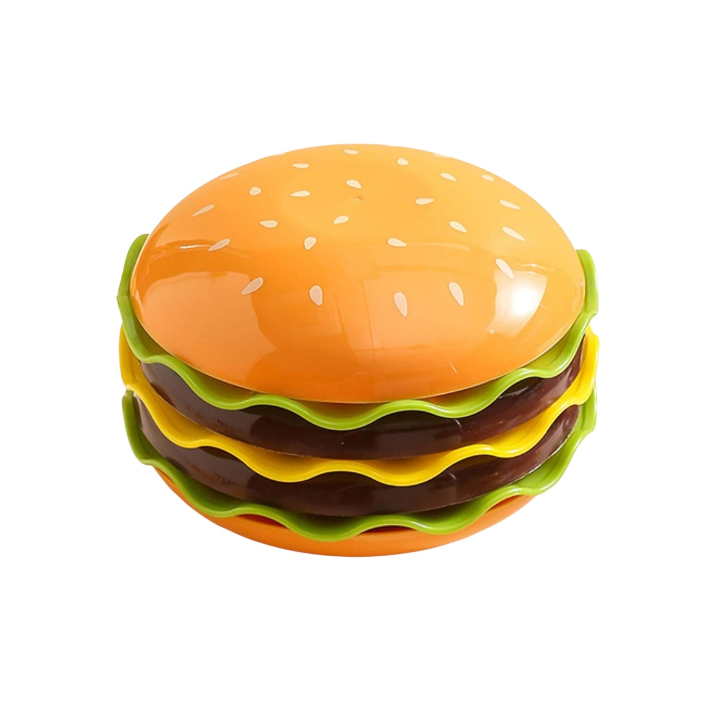 MHome 7-Piece Hamburger Stackable Plate Set