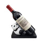 MHome Panda Wine Bottle Holder – Hand-Painted Resin Figurine