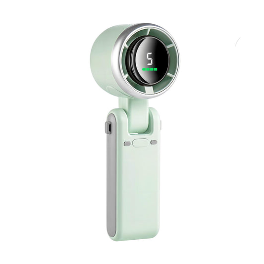 3-in-1 Mini Handheld Turbo Fan – Desk, Neck & Portable Cooling Fan (Rechargeable)