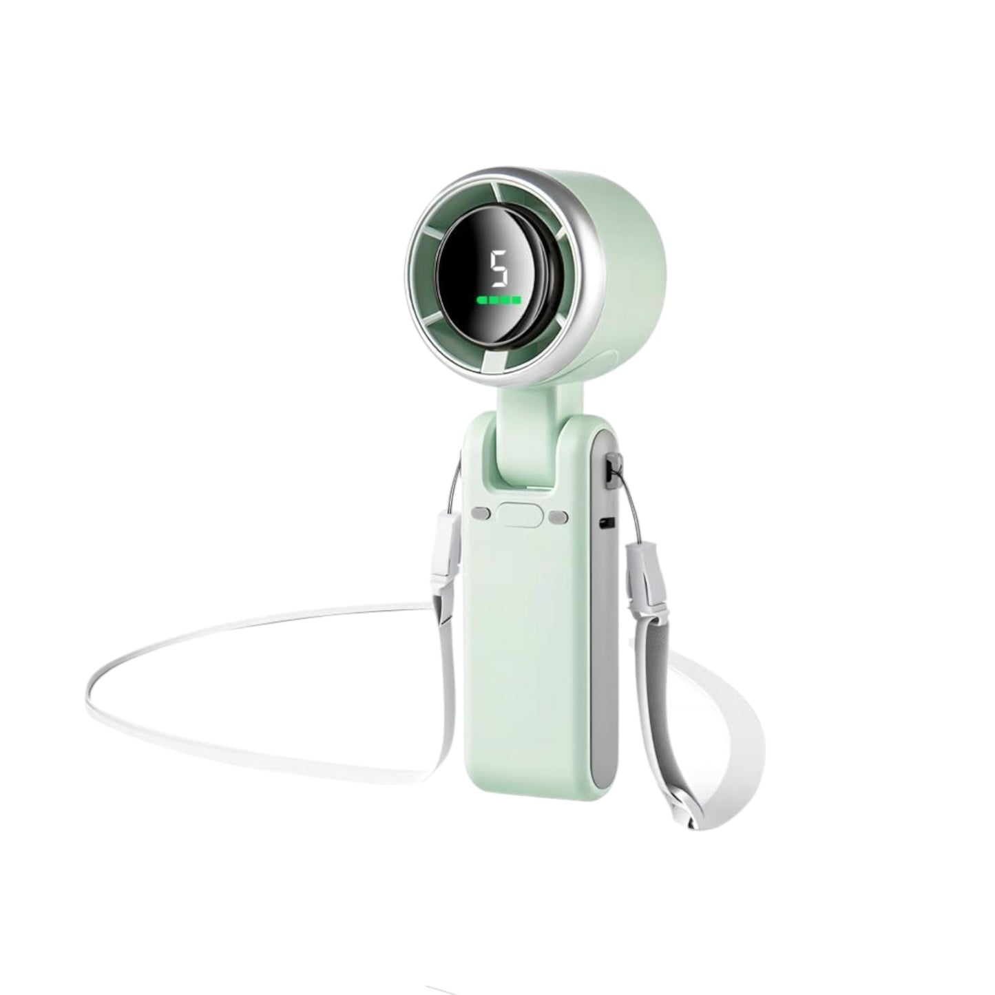 3-in-1 Mini Handheld Turbo Fan – Desk, Neck & Portable Cooling Fan (Rechargeable)