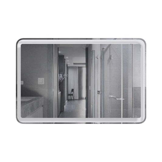 Rectangular Full-Length LED Mirror – 120 × 80 cm (2-Pin Plug)