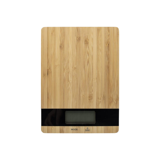 Digital Kitchen Scale with Wooden Surface – 5kg Precision Electronic Food Scale