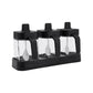 MHome 3-Piece Heat-Resistant Glass Spice Jar Set with Storage Box