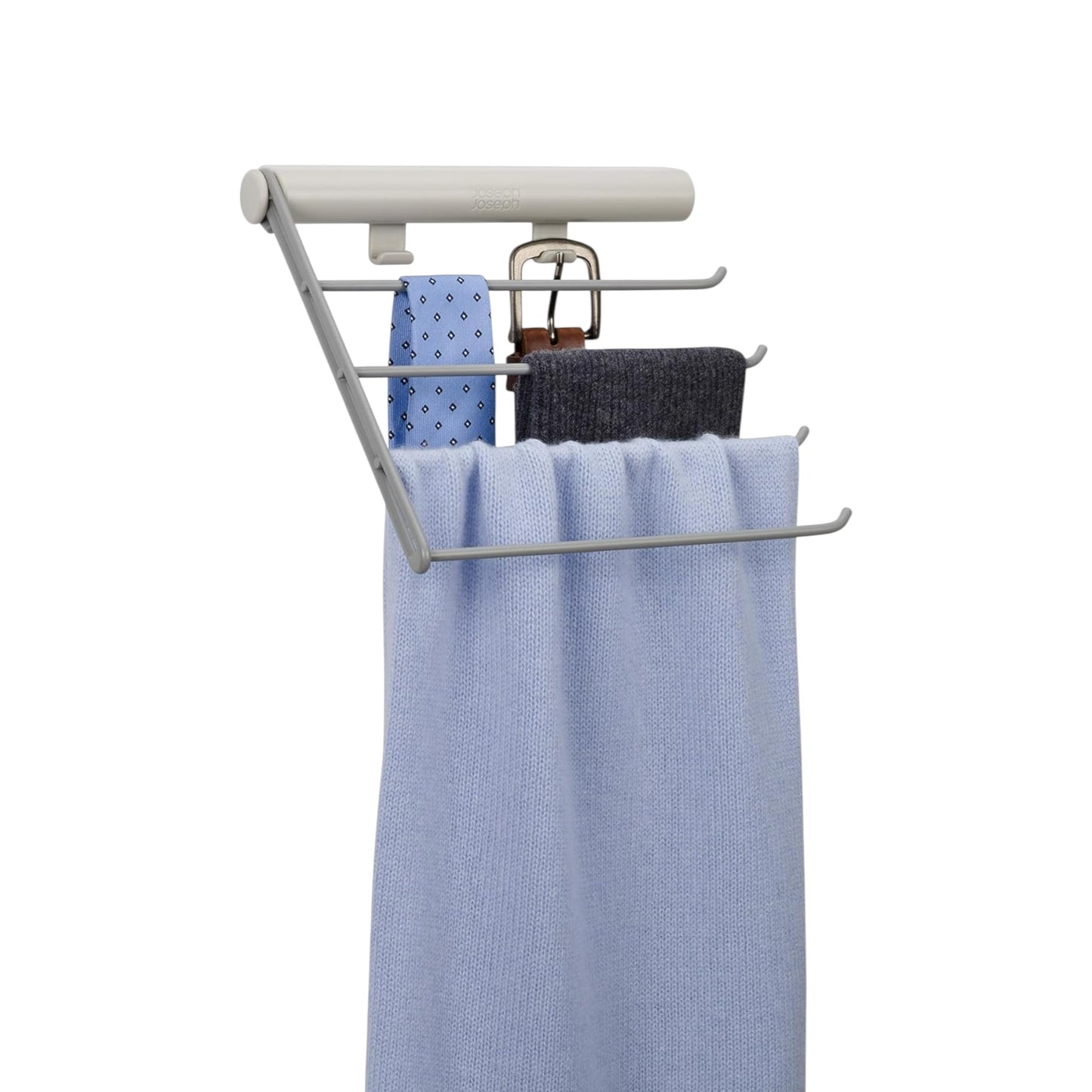 MHome Orderly Belt, Tie & Scarf Hanging Organizer – 4 Rack Wardrobe Accessory Storage