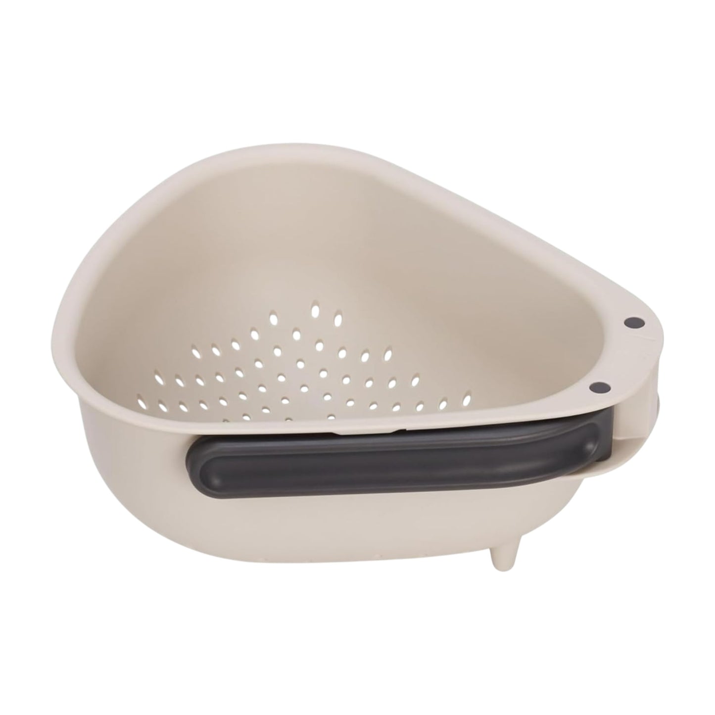 MHome Droplet Compact Colander – Folding Handles, Easy-Pour Corners