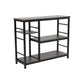 MFurn Modern Industrial 3-Tier Console Table & Storage Rack