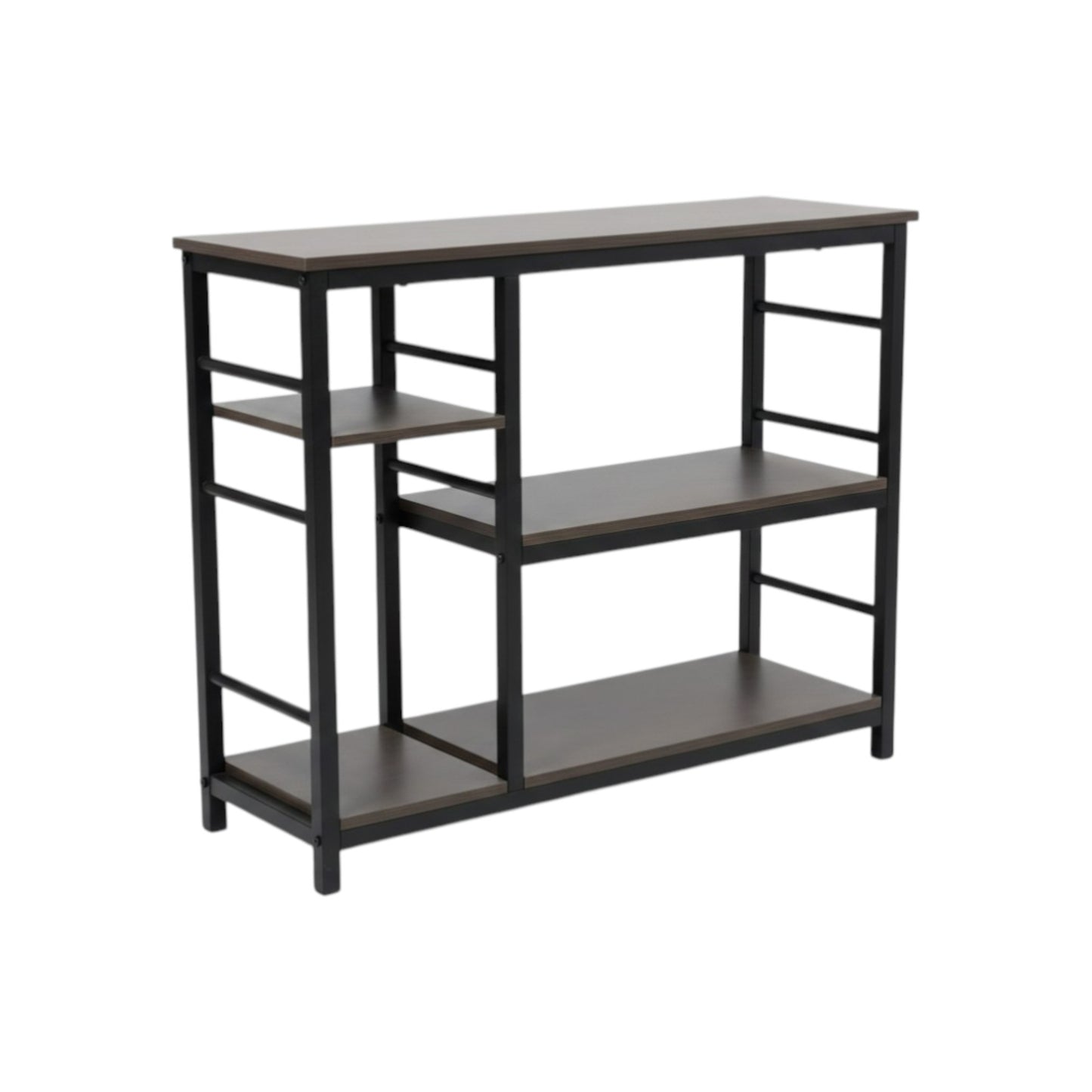 MFurn Modern Industrial 3-Tier Console Table & Storage Rack