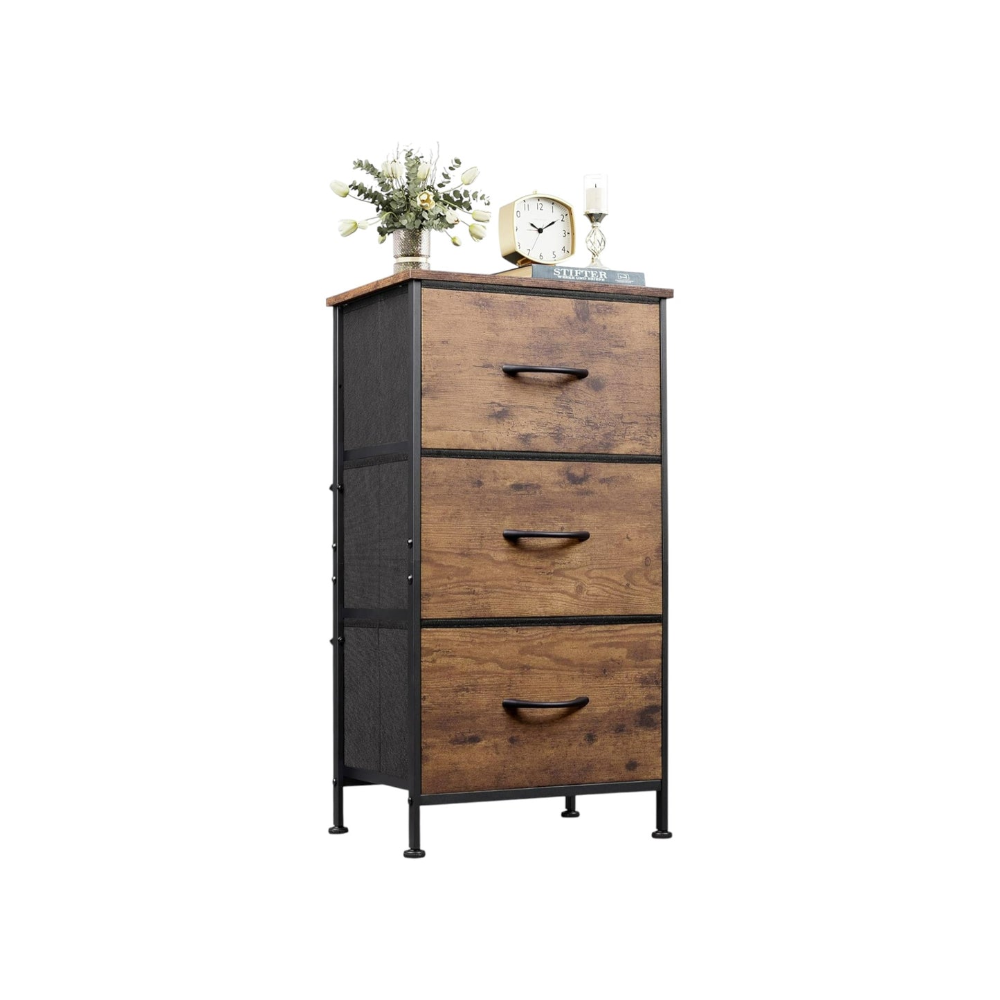 MFurn Fabric Storage Drawer Cabinet | Multi-Purpose Dressing Table & Closet Organizer