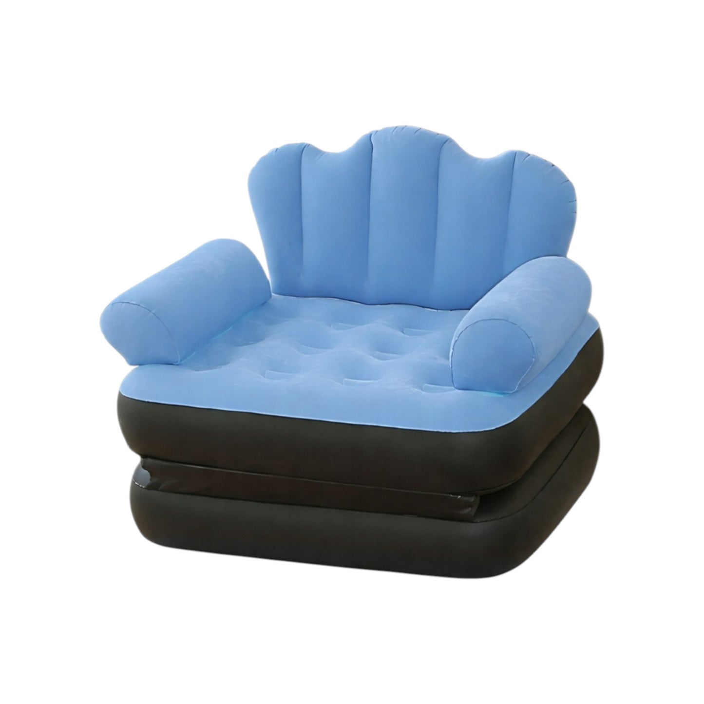 MHome 5-in-1 Inflatable Air Sofa Bed | Multifunctional Inflatable Couch with L-Shaped Armrest