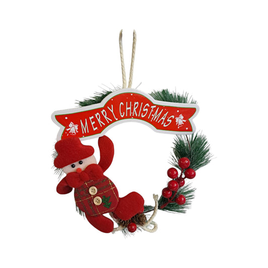 MHome Christmas Hanging Wreath – Festive Holiday Décor