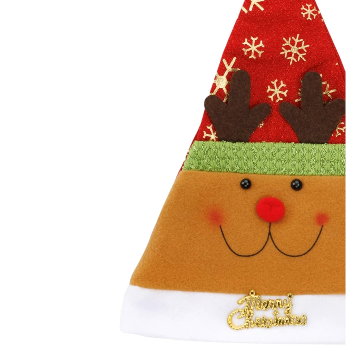 Merry Christmas Cap/Hat – Plush Cotton Xmas Cap 12PC