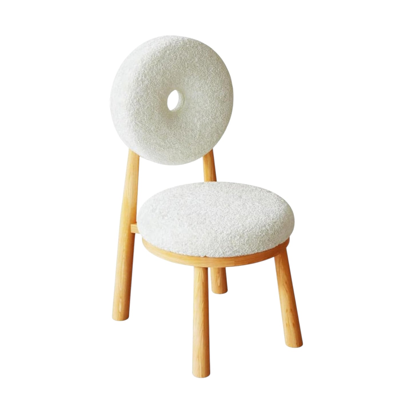 MFURN Donut Back Modern Dining Chair Available In Black or White Colour Options
