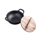 MHome Cast Iron Stew Pot with Wooden Lid – 20cm Non-Stick Soup & Cooking Pot