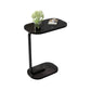 MFurn C-Shaped Side Table – Modern Narrow Coffee Table with Metal Frame for Small Spaces