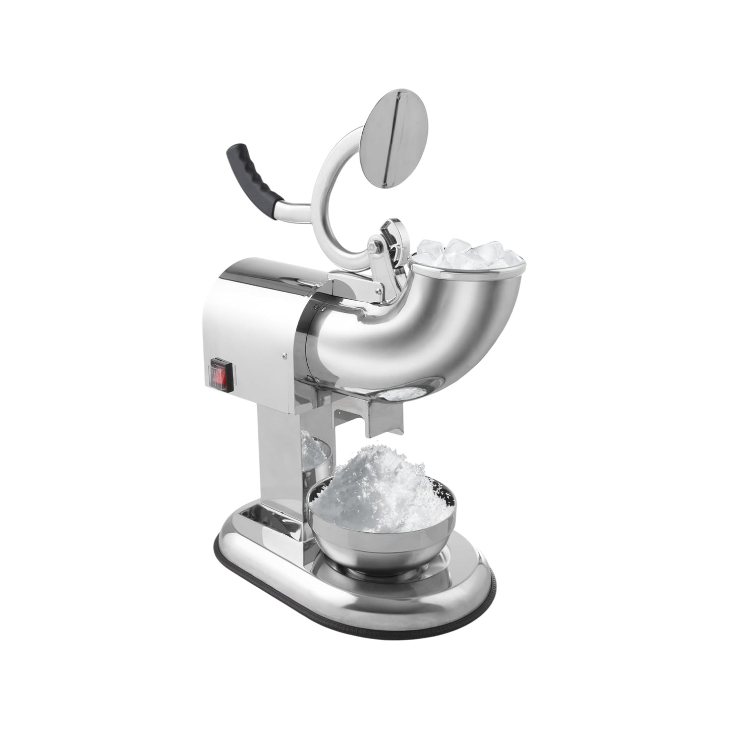 MHome Snow Cone Machine – 250W Stainless Steel Ice Shaver