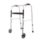 MHome Folding Walking Frame – Lightweight Adjustable Height Walker with 2 Wheels