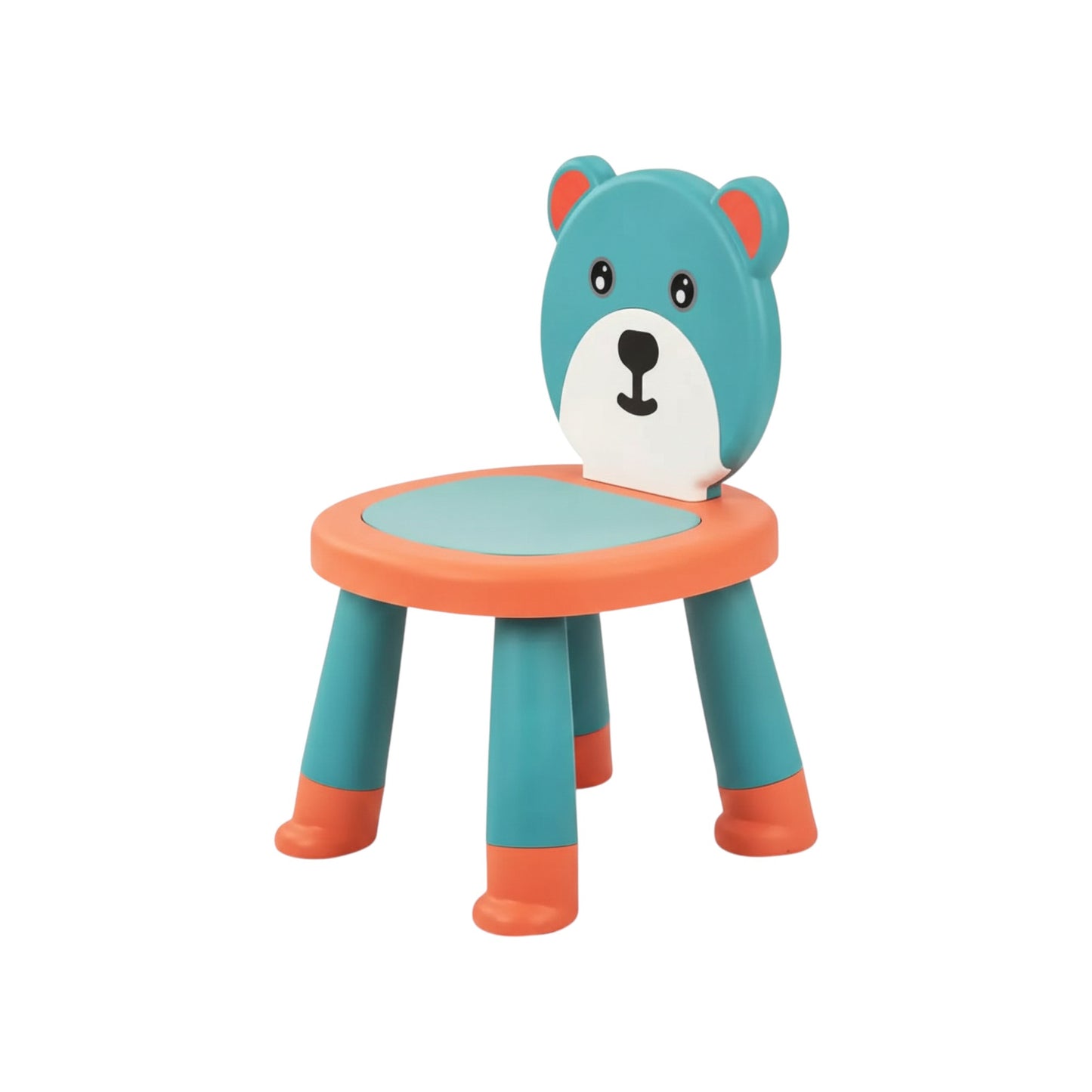 Teddy Baby Chair for Kids Study Table Chair with Non-Slip Base & High Backrest | Booster Seat for Baby | Home School Kids Chair for Baby Toddlers 1 to 5 Years Boys Girls