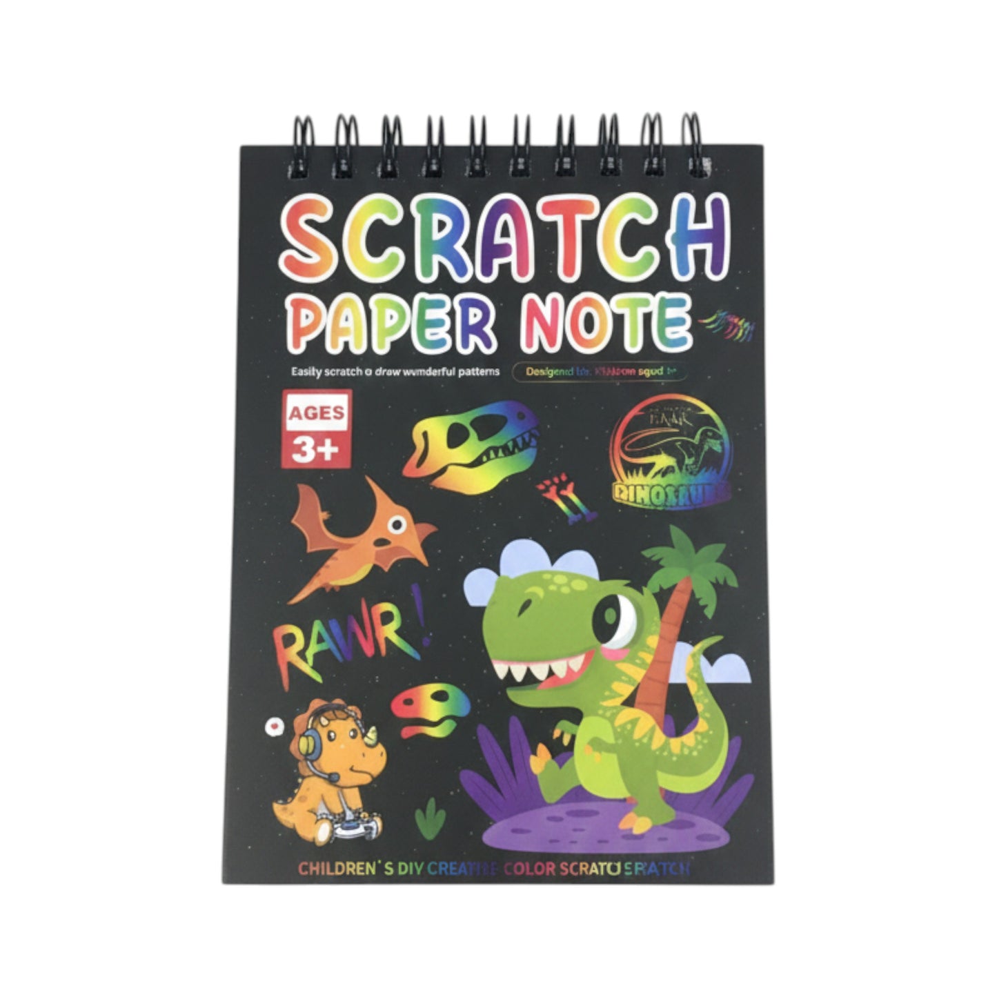 Scratch Paper Note Drawing Pad – Rainbow Scratch Art Set