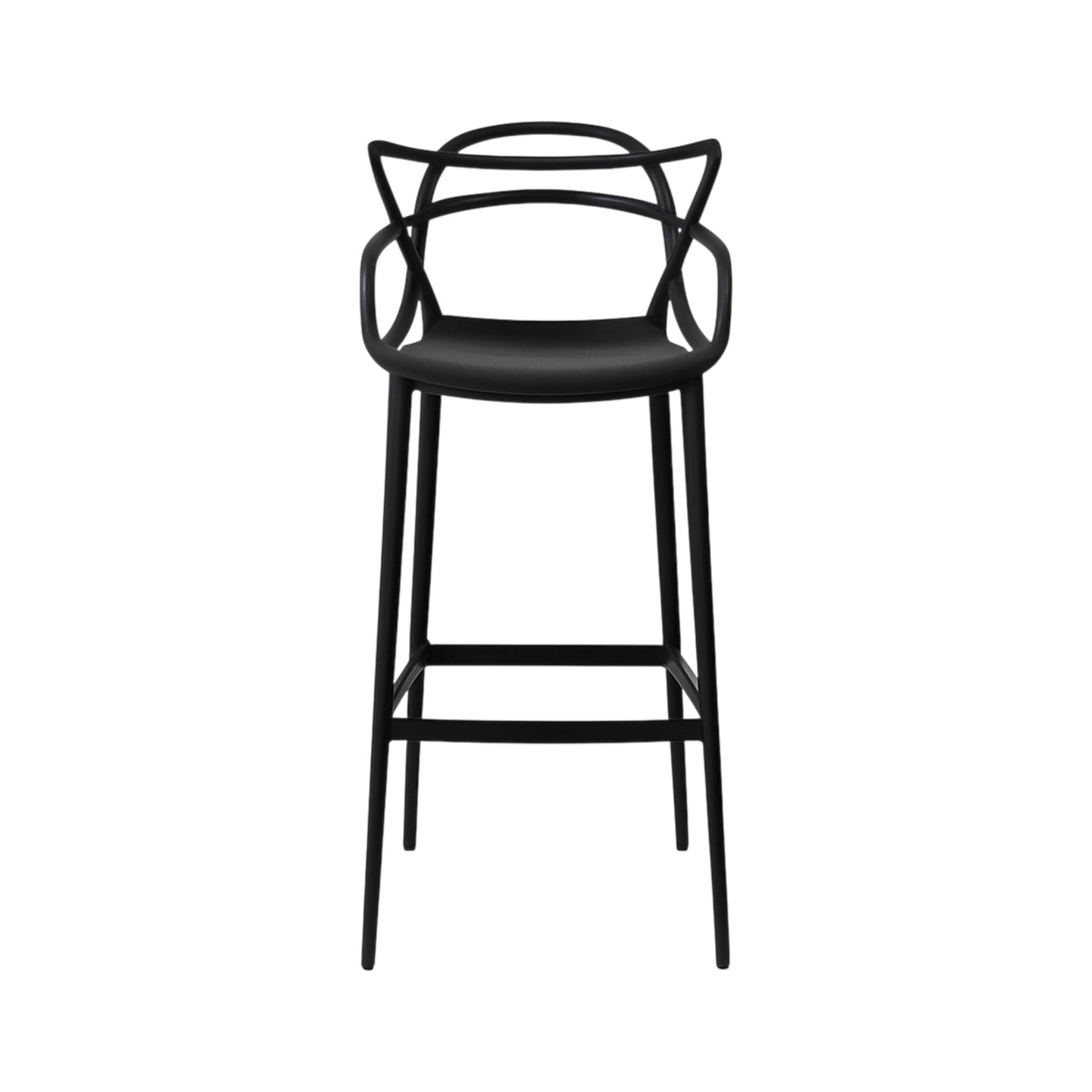 MFurn Modern Designer Bar Stool - Sleek Polypropylene Frame - Contemporary Bar Seating